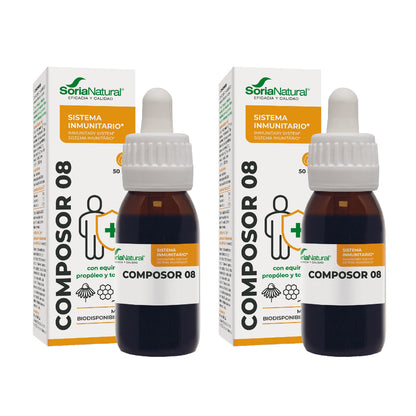 Pakket 2x Composor 8 Echina Siglo XXI Soria Natural, 50 ml