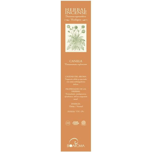 Bioaroma Organic Cinnamon Incense, 12 sticks