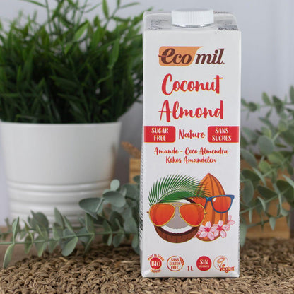 Bevanda al cocco e mandorle senza zucchero Ecomil 1L