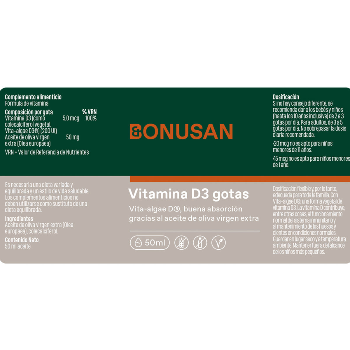 Vitamina D3 gocce Bonusan 50 ml