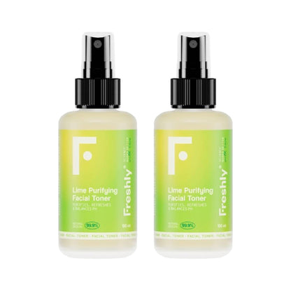 Lot de 2 toniques visage purifiants Freshly citron vert 150 ml