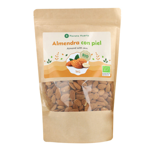 Mandorle naturali con pelle ECO Planeta Huerto 1 kg