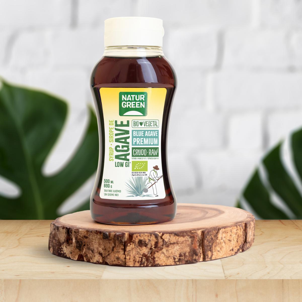 2er-Pack Naturgreen Agavensirup roh 2 Flaschen à 500 ml