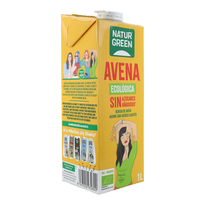 Haverdrank zonder toegevoegde suikers Bio NaturGreen 1 L