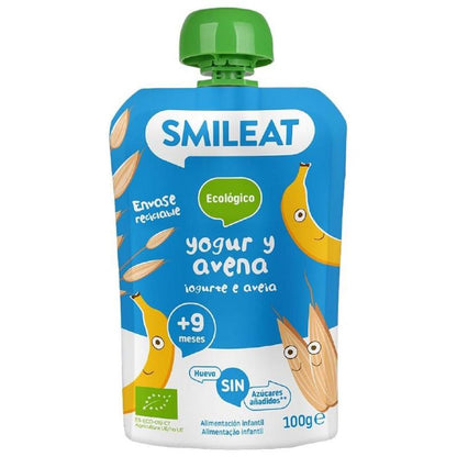 Lot de 3 sachets de yaourt et avoine ECO Smileat, 100 g