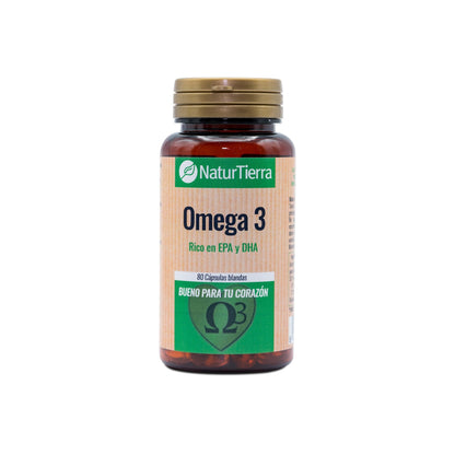 Omega 3, 80 kapsułek miękkich. NaturTierra