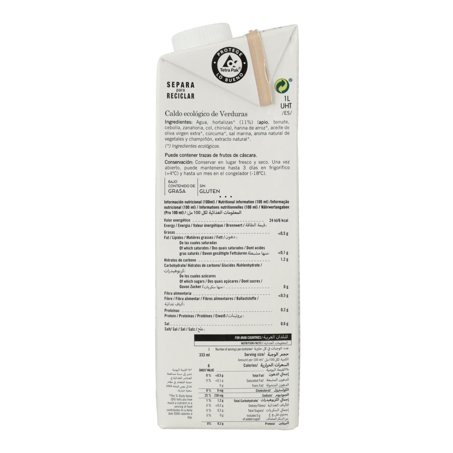 Bouillon de légumes Amandin 1L