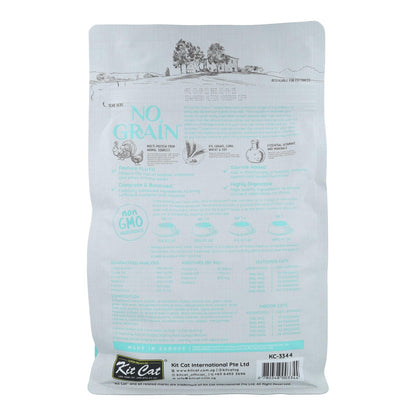 Kit Cat No Grain Cat Food – Huhn & Truthahn 1 kg Natürliches Katzenfutter