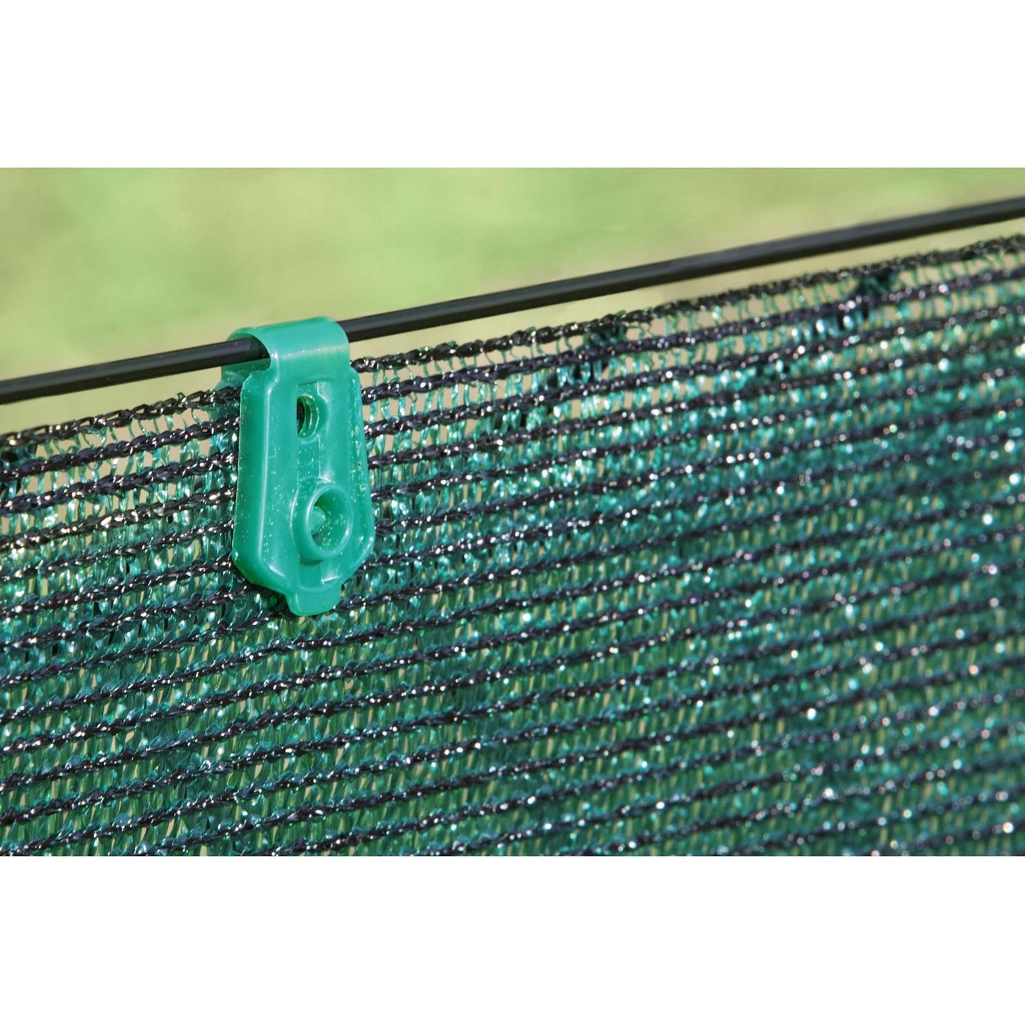 Clips de fixation pour filet tissé Fixatex vert 20 unités.