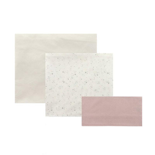 Drap pour mini-lit 3 pièces Cambrass Sky Rosa
