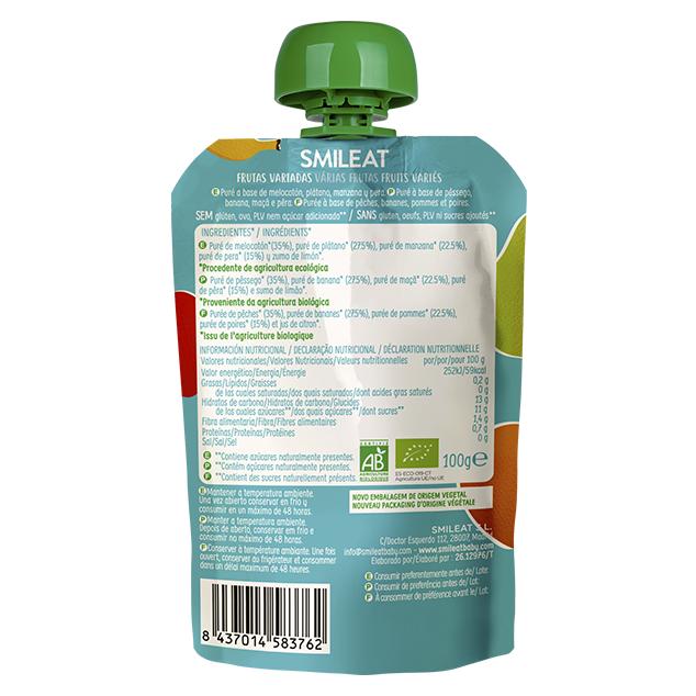 Pouche ECO frutta mista Smileat, 100 g