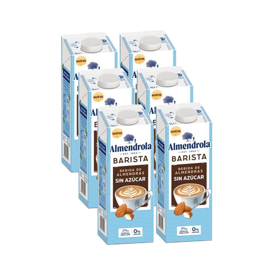 Napój migdałowy Barista bez cukru Almendrola, opakowanie 6 szt. 1 l