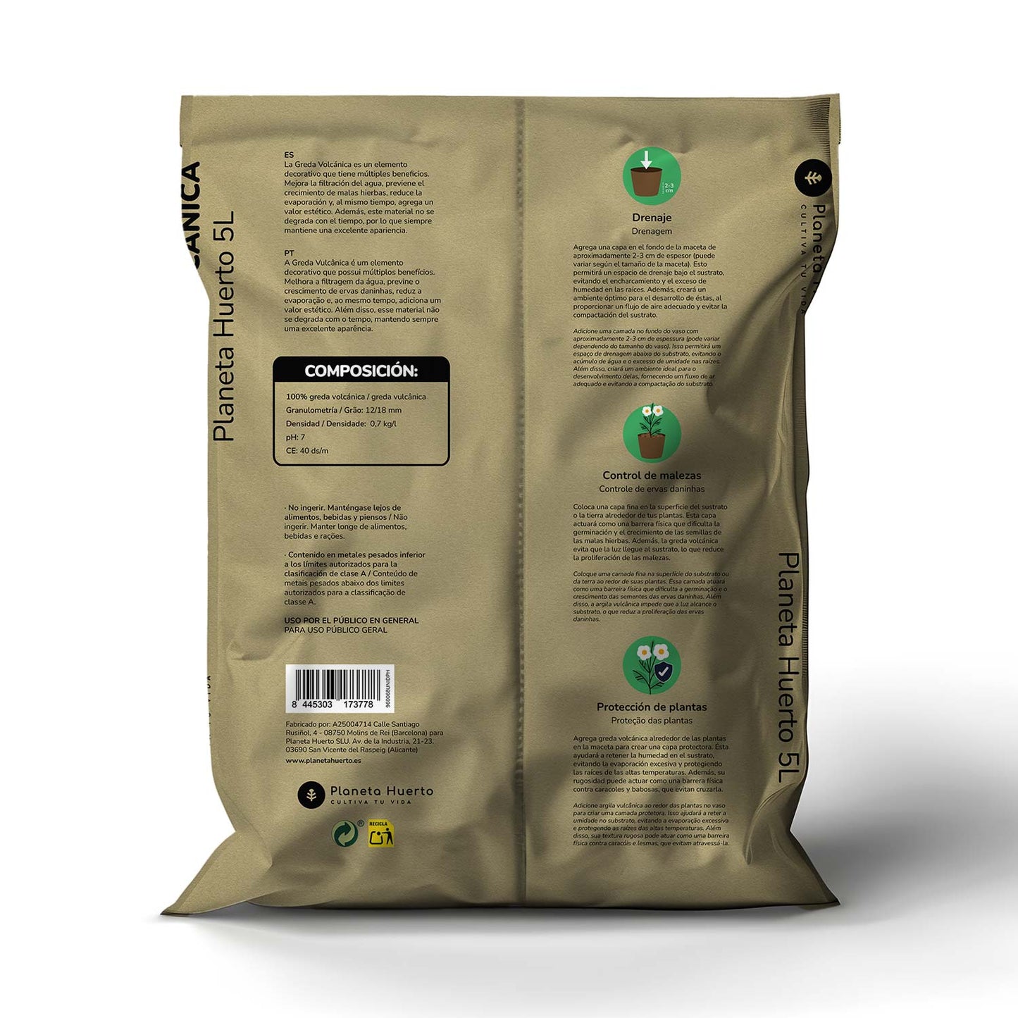 Smar wulkaniczny Planeta Huerto 5 litrów