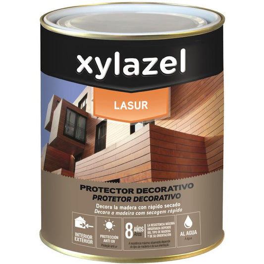 Vattenbaserad lasyr SATINADO 750 ml Xylazel Nogal