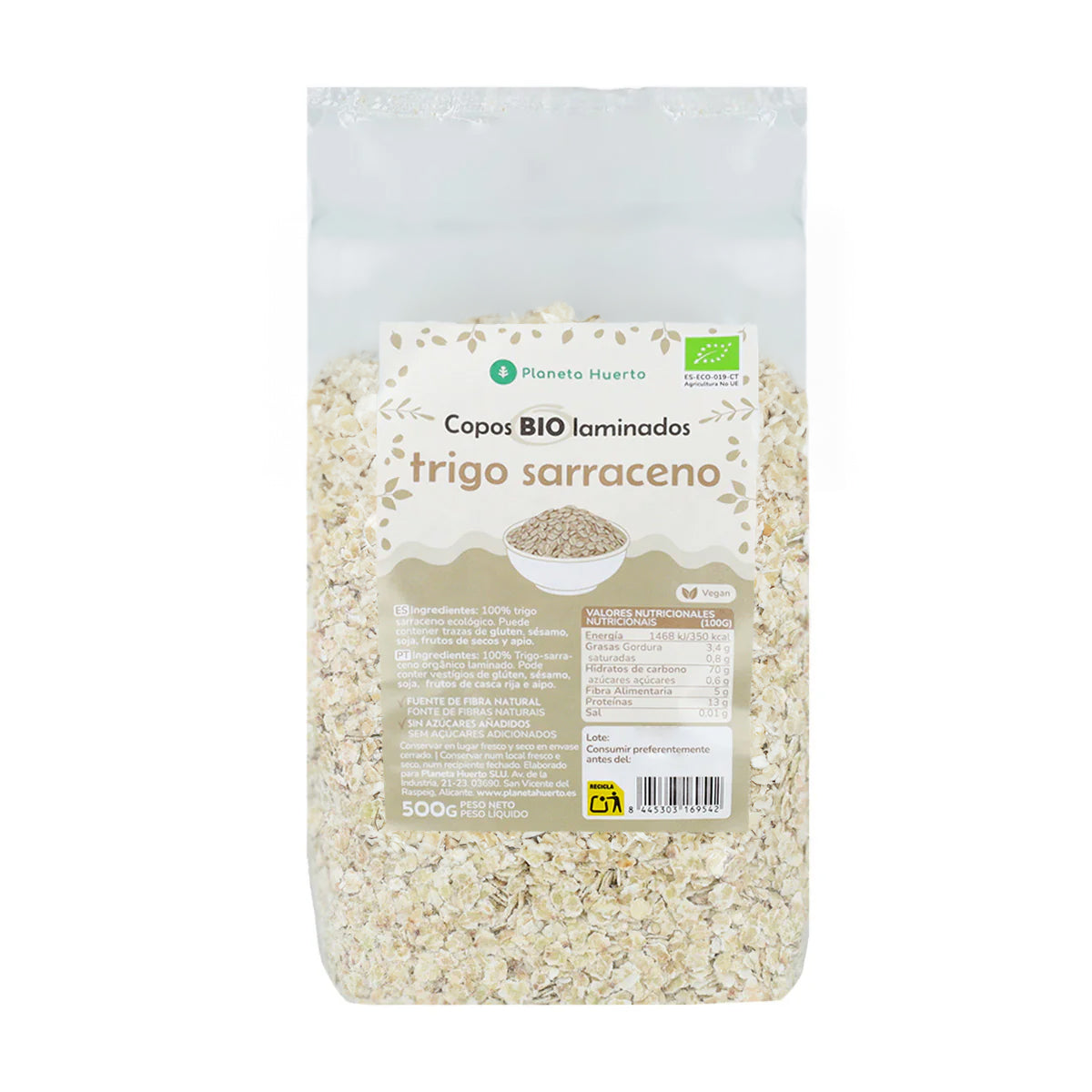 Buckwheat flakes Eco Planeta Huerto 500 g