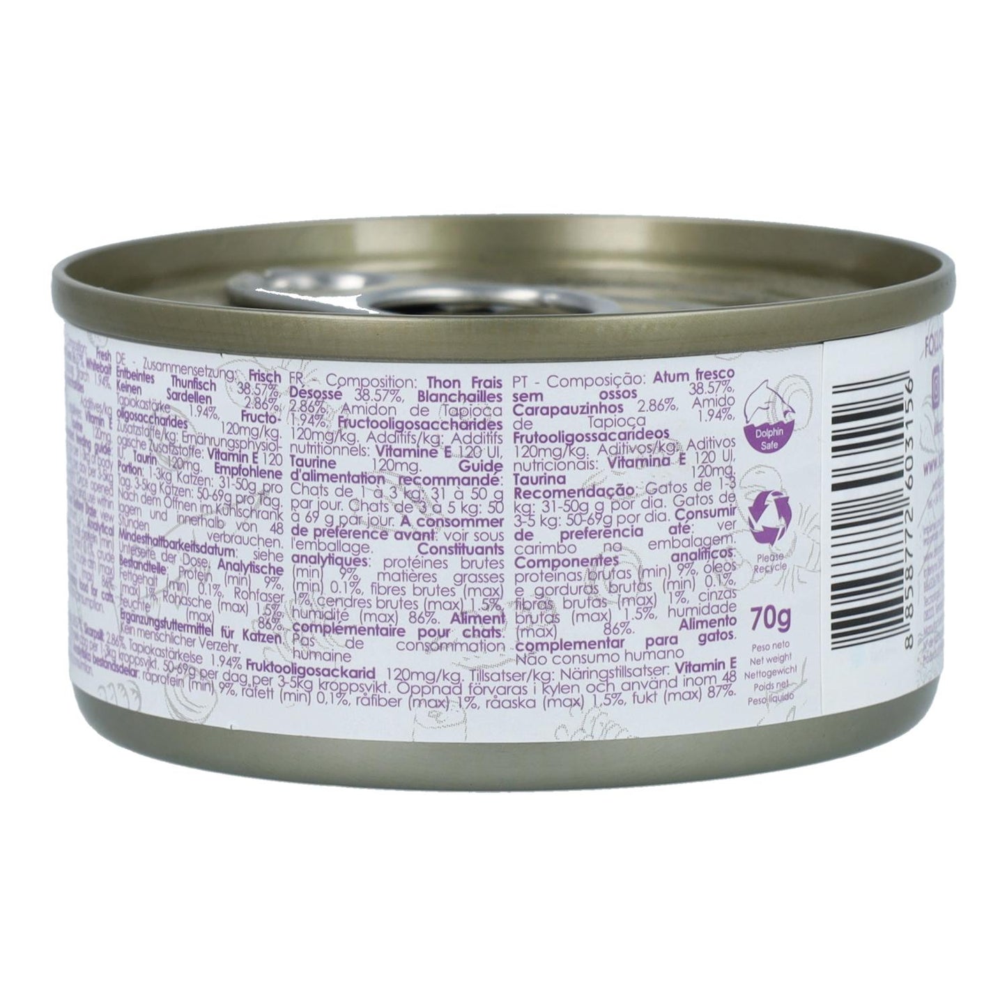 Kit Cat Lata Gravy - Tonno & Acciughe 70 g Cibo umido per gatti in salsa