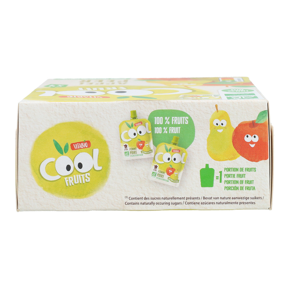 Zestaw 4x woreczki jabłko i gruszka Cool Fruits Vitabio 90 g