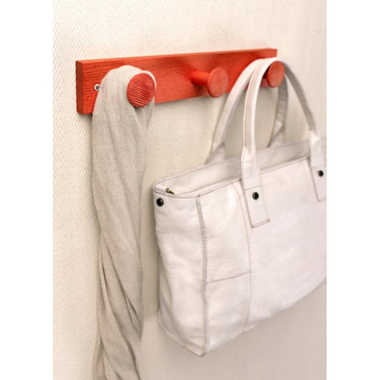 Ash tree hanger with 3 textured knobs, lilac