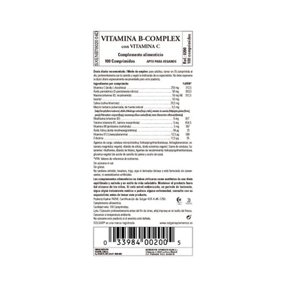 Vitamin B-komplex med vitamin C Solgar 100 tabletter