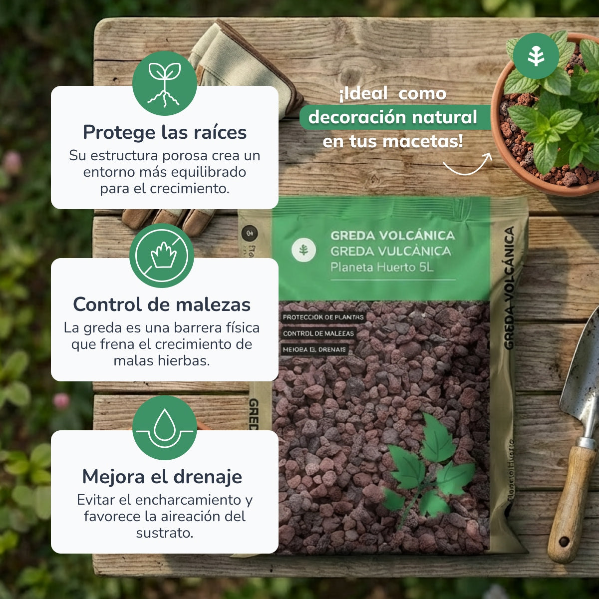 Graisse volcanique Planeta Huerto 5 Litres