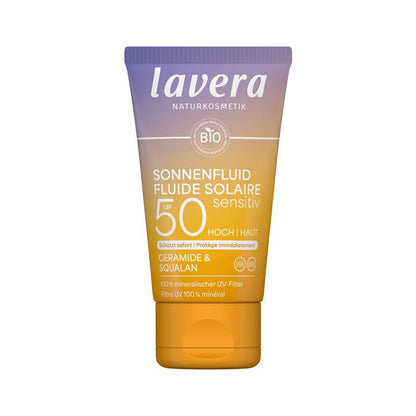 Fluide solaire visage SPF50 Lavera 40 ml