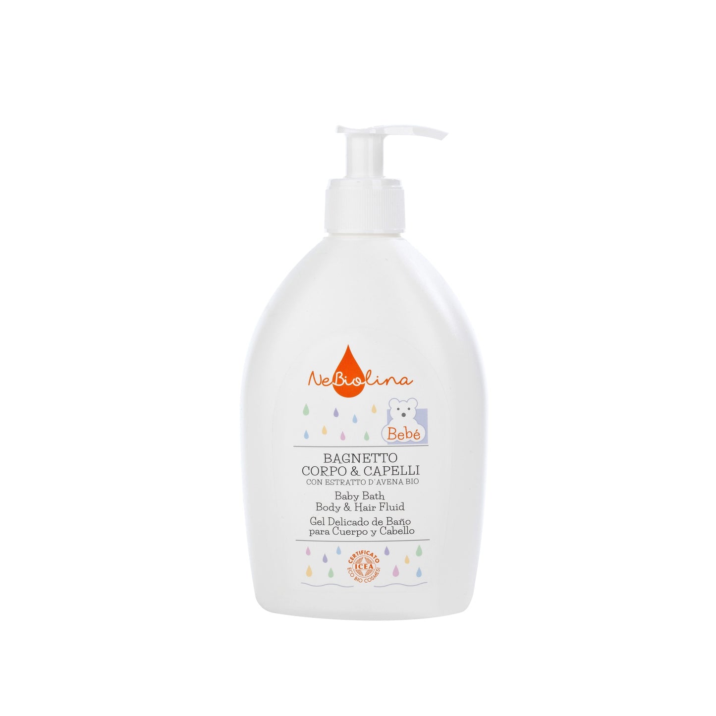 Gel et shampoing pour bébé NeBiolina 500 ml