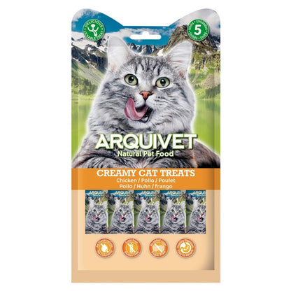 Creamy Cat Treats Snack cremoso al pollo Arquivet 5x14 g
