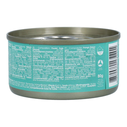 Kit Cat Dose Toppers – Huhn Classic 80 g Nassfutter für Katzen in Gelatine
