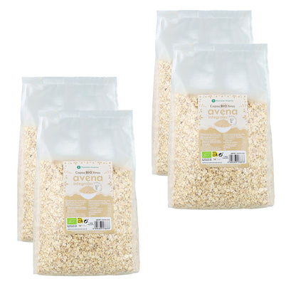 4-pack glutenfria fina havregryn ECO Planeta Huerto 1,5 kg