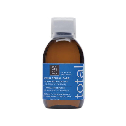 Natürliche Mundspülung mit Pfefferminze und Propolis Apivita