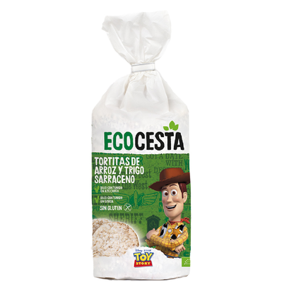 Bio-Reis- und Buchweizen-Fladenbrote Disney Edition Ecocesta 115 g