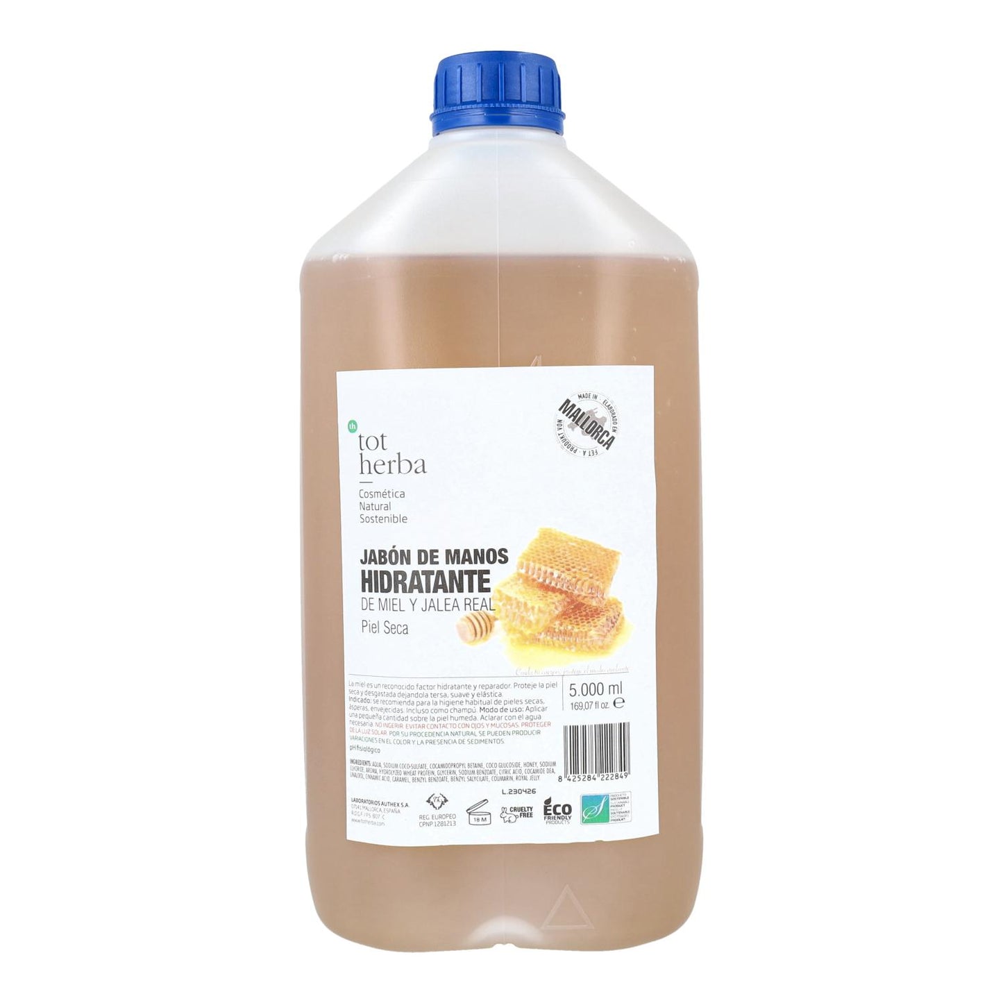 Handtvål med honung och bidrottninggelé 5 liter Tot Herba