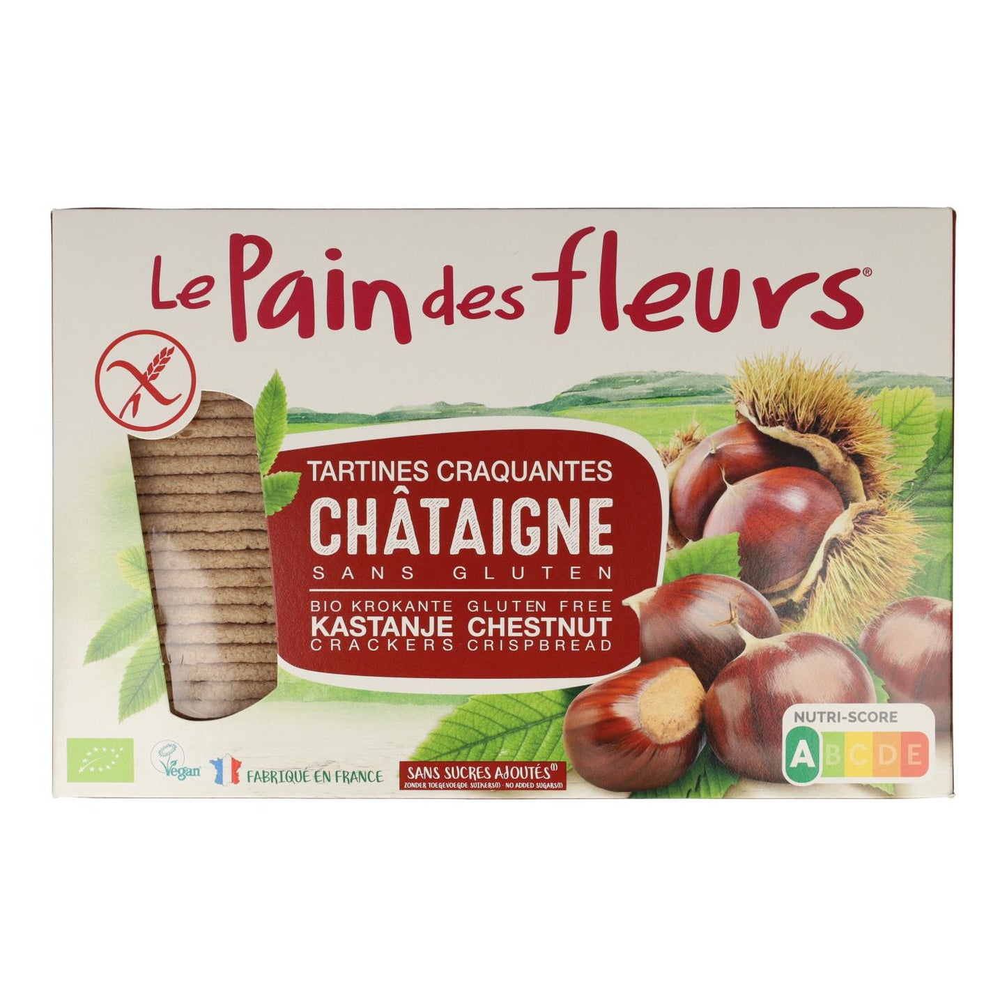 Pain de fleurs croustillant aux châtaignes bio 300 g