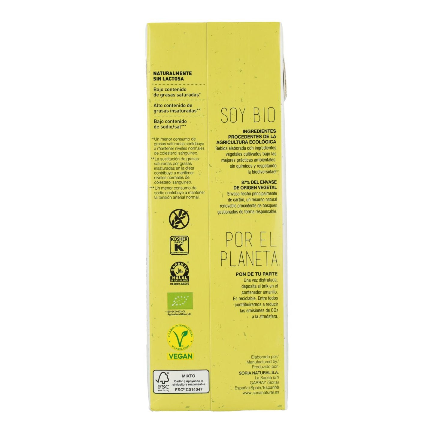 Bevanda di riso integrale Soria Natural 1 L