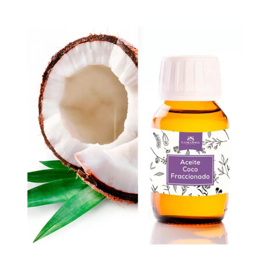 Huile de coco fractionnée (triglycéride caprylique), 100 ml. Camassia