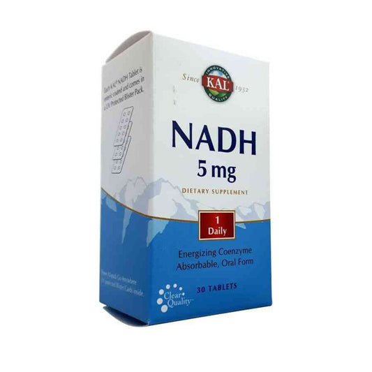 NADH 5 mg, Kal, 30 tabletter