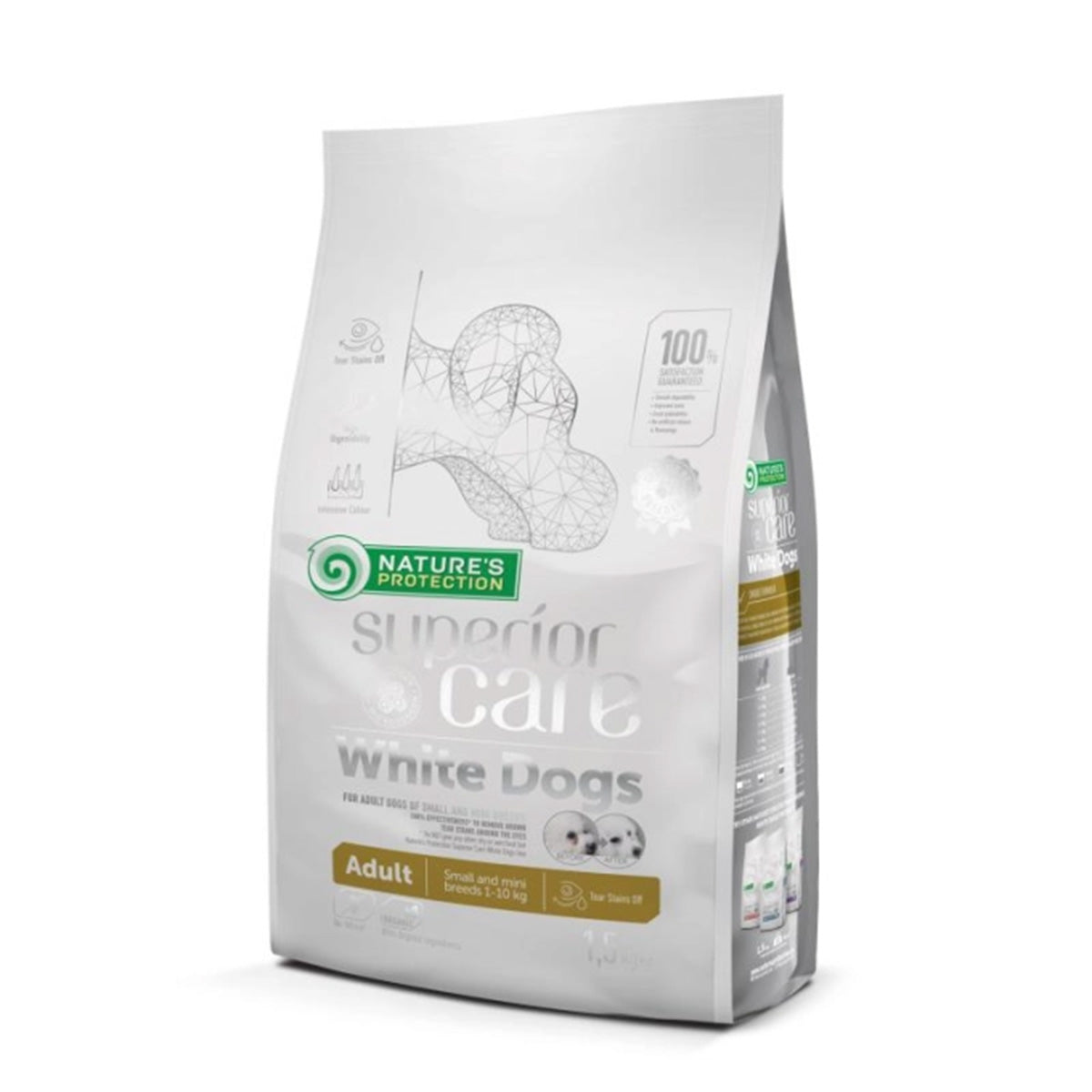 Nature's Protection White Dog Getreidefreies Futter Lamm für kleine Rassen 1,5 kg
