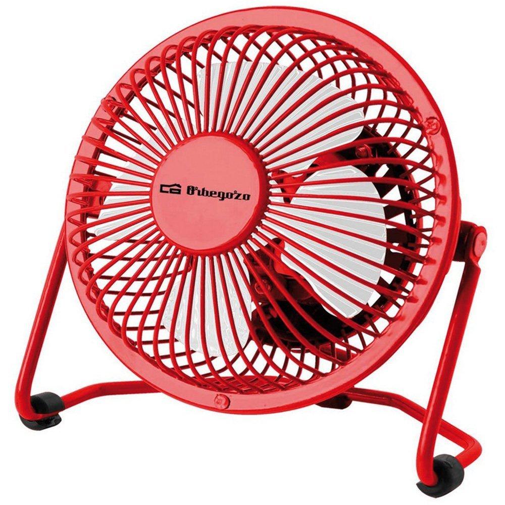 Ventilateur USB de bureau rouge PW 1021 Orbegozo 10 cm