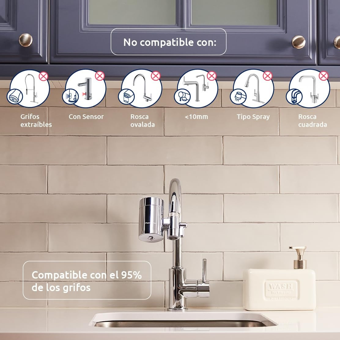 Pack annuel Filtre pour robinet EcoPro Chrome SMR Tappwater