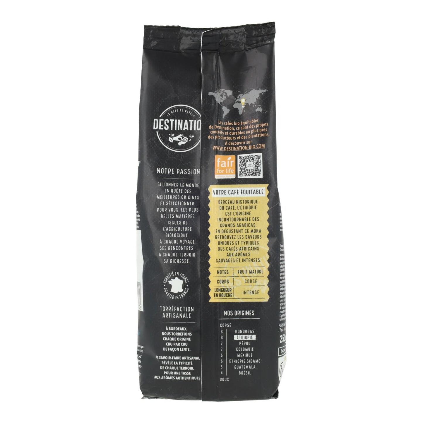 Destination 100% Arabica Organic Ethiopian Mocha Ground Coffee 250 g