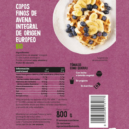 Bio-Vollkornhaferflocken Ecocesta 800 g