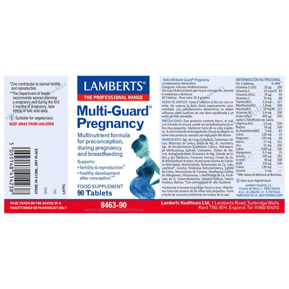 Multi-Guard® Pregnancy Lamberts 90 comprimés