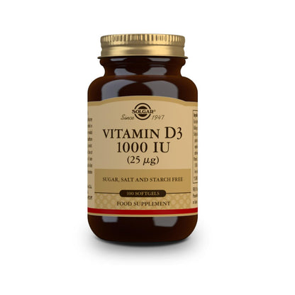 Vitamine D3 1000 IE, 100 capsules van 25 μg