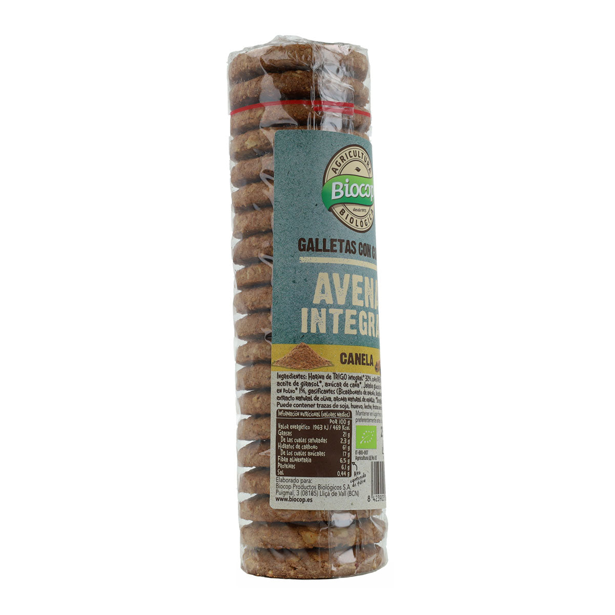 Biocop Organic Wholemeal Oatmeal and Cinnamon Biscuits 250 g