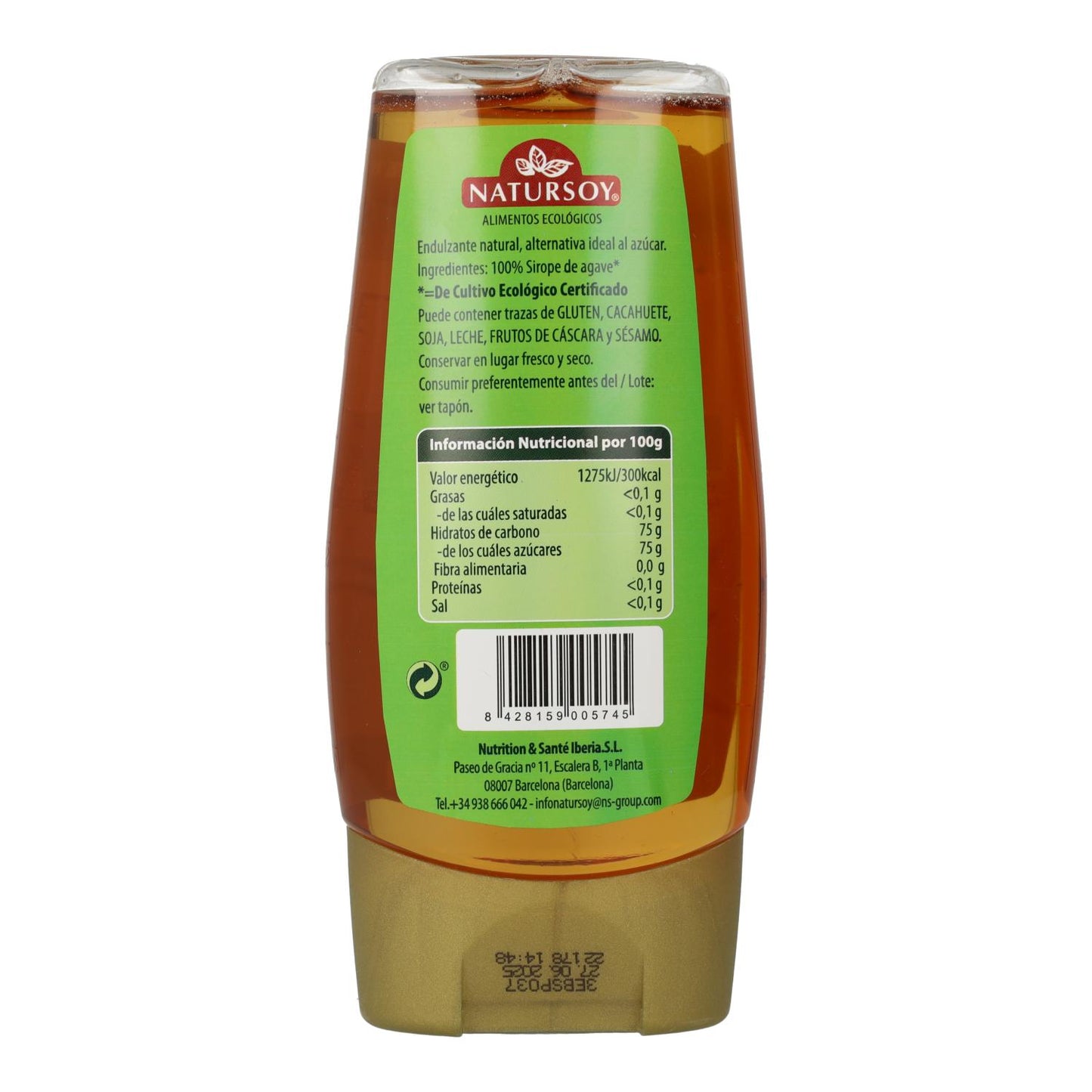 Sirop d'agave bio Natursoy 350 g