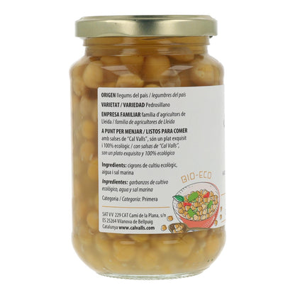 Lot de 6 boîtes de pois chiches cuits ECO Cal Valls 220 g