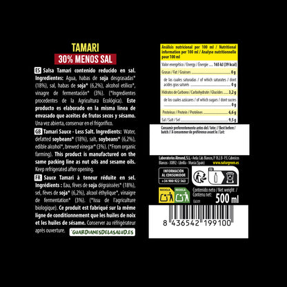 Tamari à teneur réduite en sel bio NaturGreen 500 ml