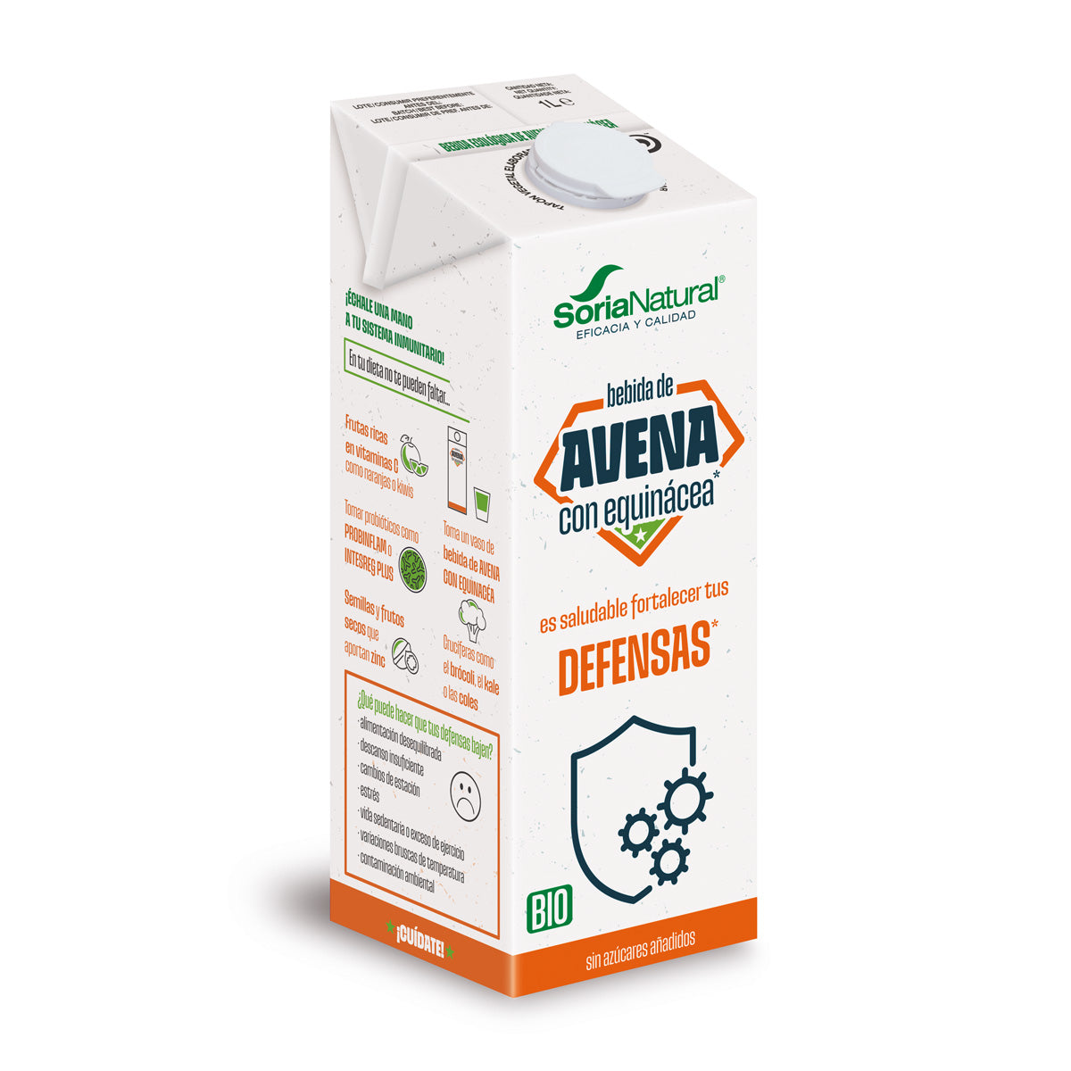 Boisson écologique à l'avoine et à l'échinacée, Soria Natural, 1 L