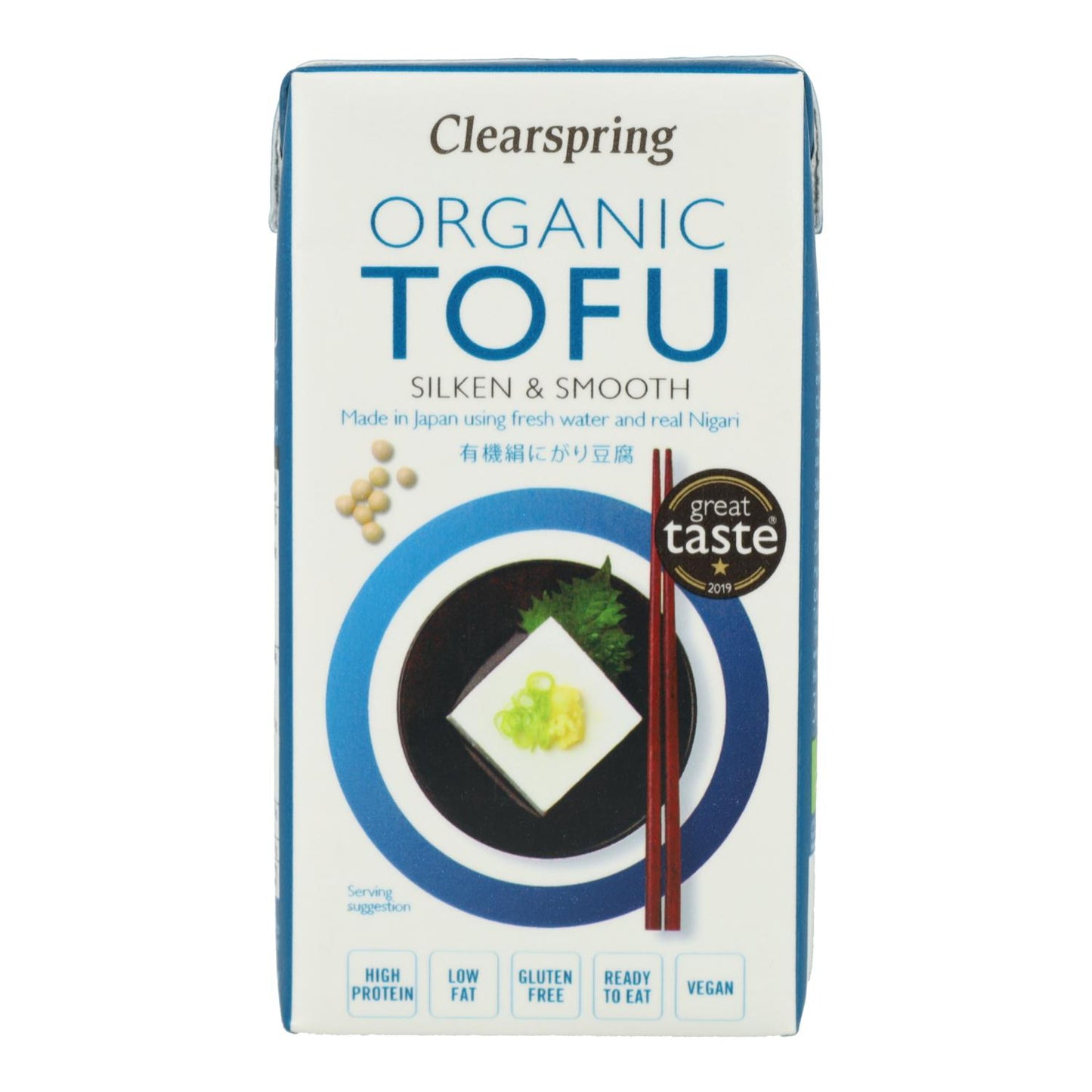 Jedwabiste japońskie tofu Clearspring, 300 g