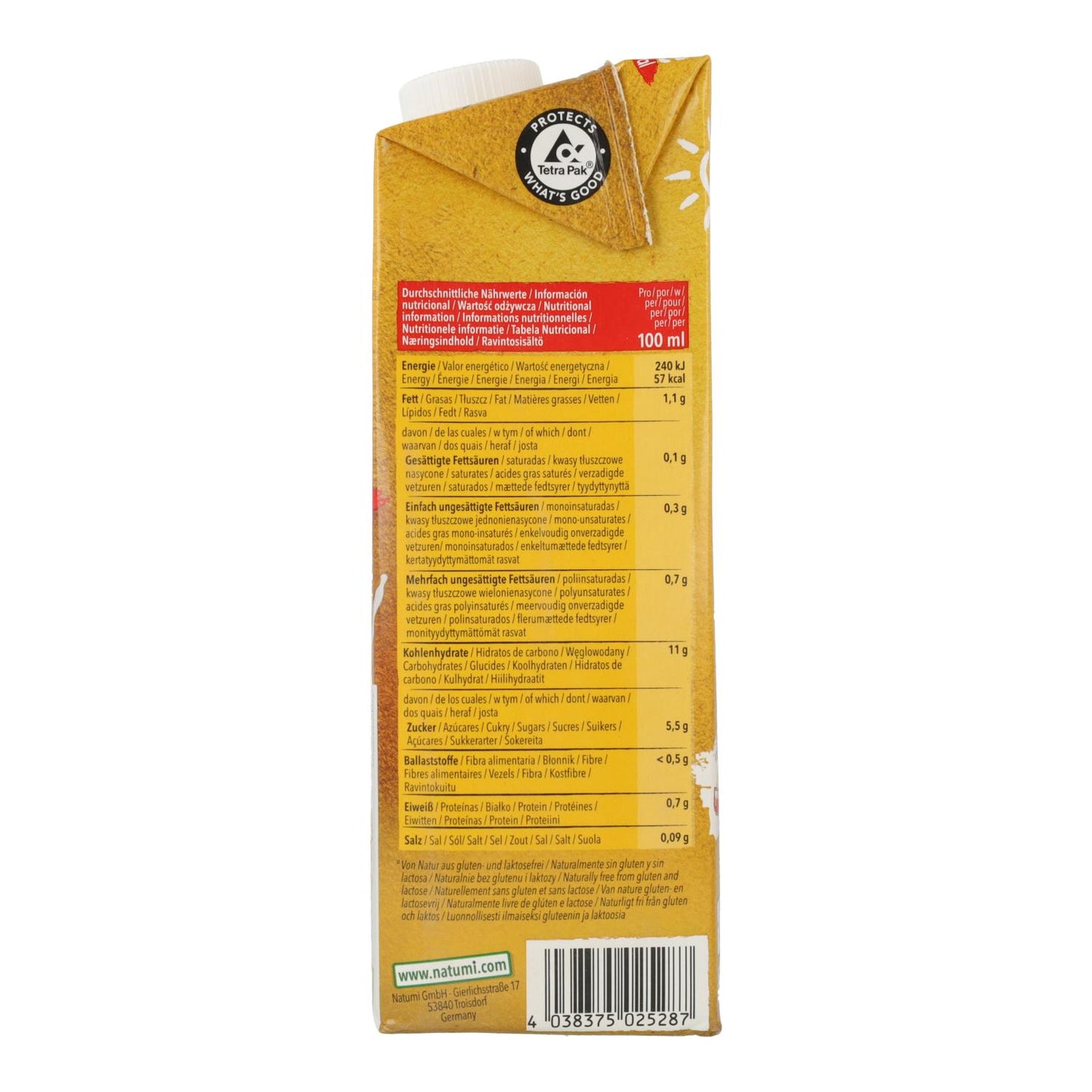 Bevanda di miglio biologico Natumi 1L